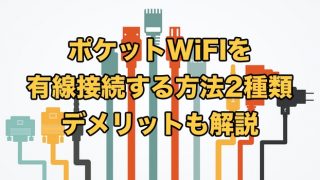 ポケットWiFIを有線接続する方法2種類【デメリットも解説】